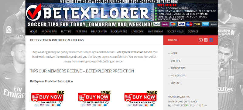 betexplorer soccer predictions