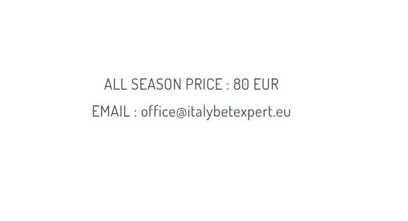 Price and payment at Italybetexpert.eu